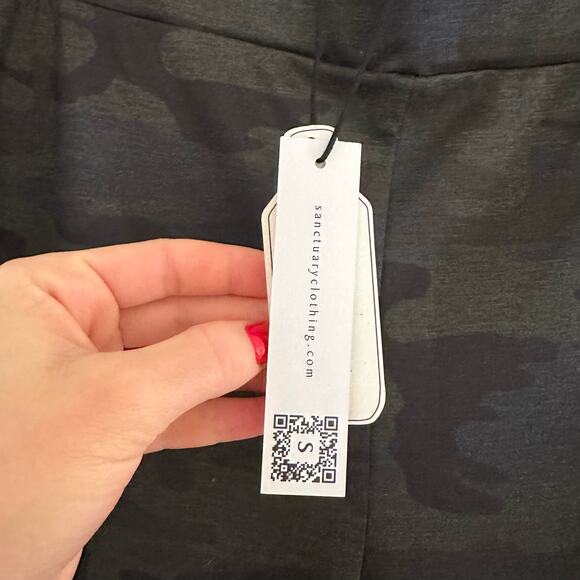 Sanctuary Carnaby Kick Crop Semi High Rise Legging in Full Moon Camo XL - Picture 5 of 9